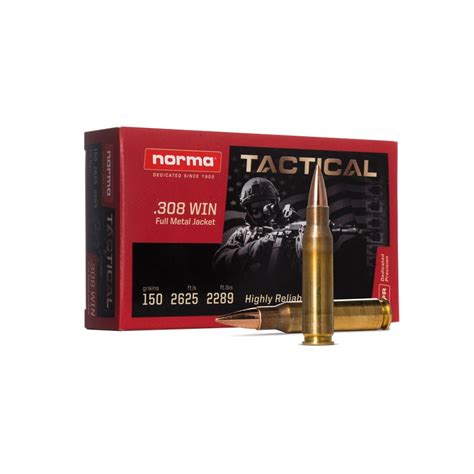 NORMA 308 Win FMJ Tactical 147gr Box 400 DynamikArms