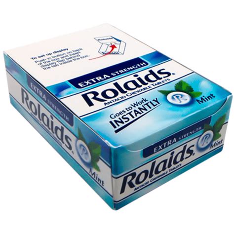 Rolaids Extra Strength Mint Antacid Chewable Tablets For Heartburn