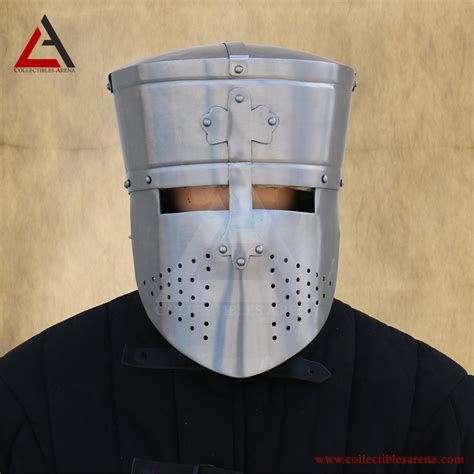 Medieval Knight Templar Helmet Collectibles Arena