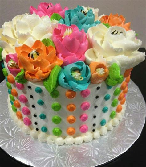 beautiful flower bouquet birthday cake cake decorating cake