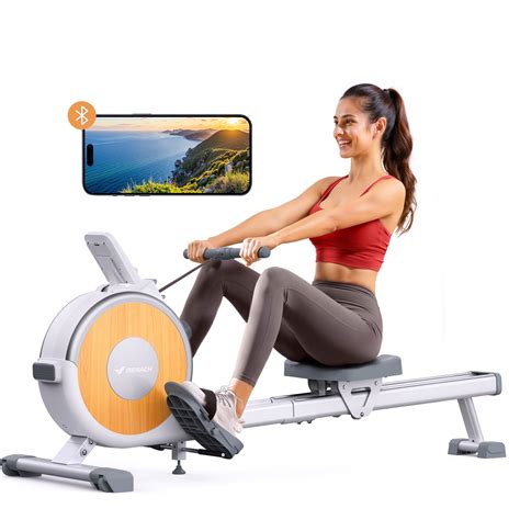 MERACH Magnetic Rowing Machine 350lbs Weight Capacity, 16 Levels of