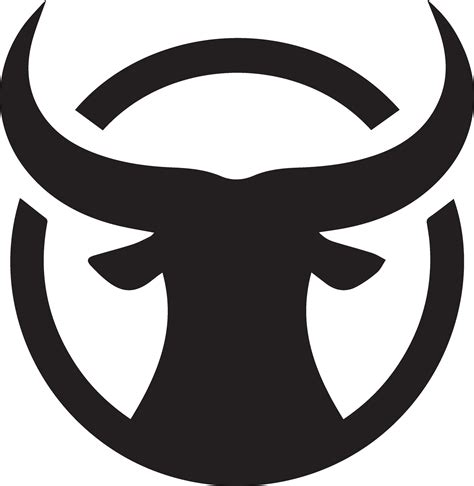 Bull Horn Vector silhouette black color, A Bull Horn Icon vector 36286017 Vector Art at Vecteezy