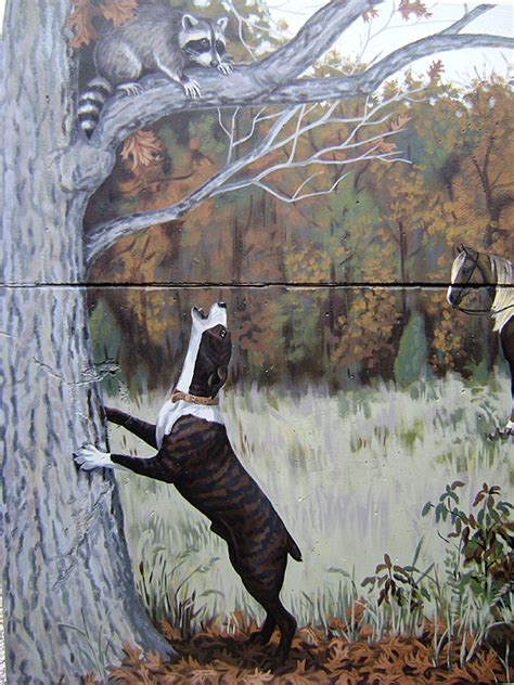 Coon Hunt Mural Fine Art And Portraits By Lena Quagliato