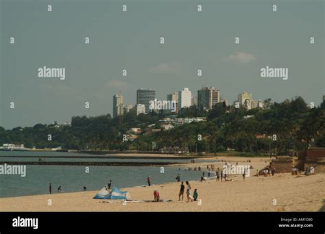 Maputo skyline from Katembe district. Maputo, Mozambique, Africa Stock ...