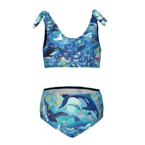 Underwater World Girl S Piece Bikini Set Beach Sport Swimsuit Swimwear Y Cm Walmart