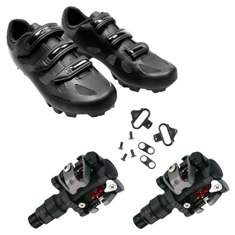 Kit Sapatilha Ciclismo Mtb Absolute Nero 2020 Pedal M919 em Promoção