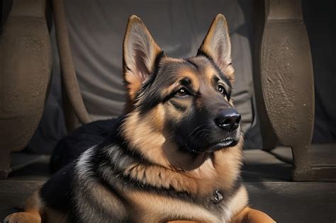 Premium AI Image | German Shepherds Regal Elegance