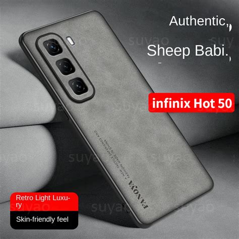 Para Infinix Hot 50 Pro Plus 50i 40 40i 2024 Capa De Telefone Luxuosa Couro Fosco Simples