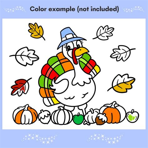 Thanksgiving Coloring Page Printable Cute Turkey Coloring Page For