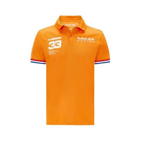 Polo Aston Martin Racing Max Verstappen Orange Manches Courtes