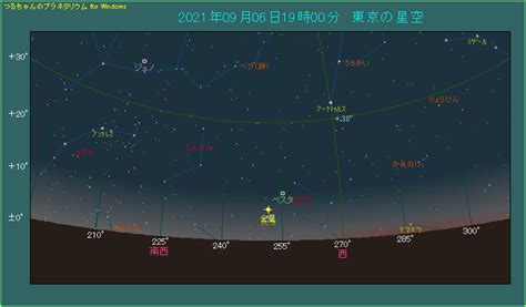 金星がスピカに接近 2021年9月6日 －つるちゃんのプラネタリウム