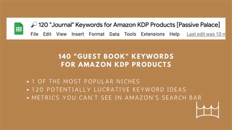 Journal Keywords For Amazon Kdp Products