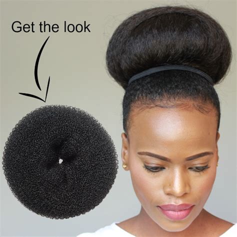 Jumbo Hair Donut Bun Maker For Natural Hair Updo Styles Giveaway