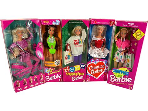 Lot 5 Foreign Souvenir And Special Edition Barbies