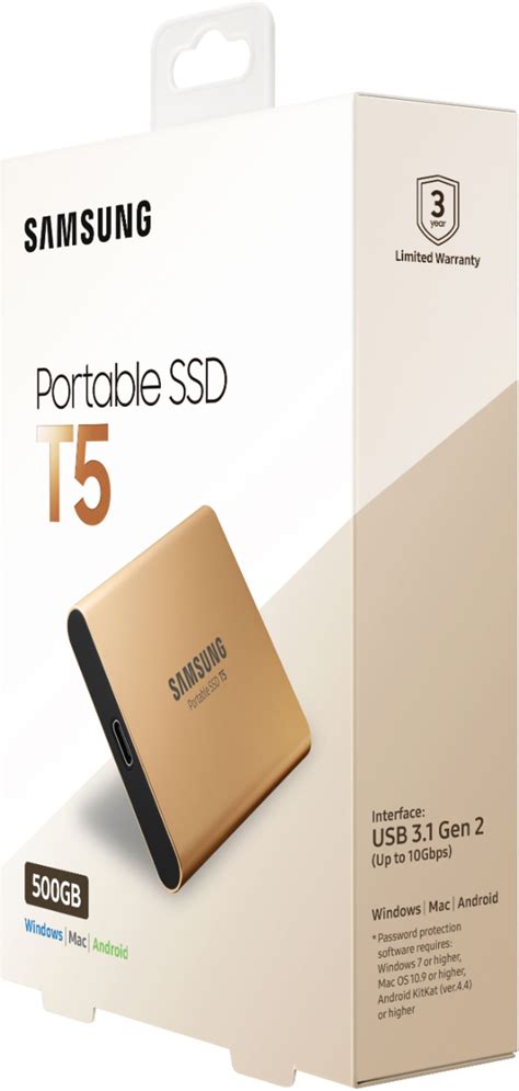 Best Buy Samsung T Gb External Usb Type C Portable Solid State