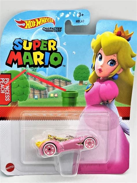 Hot Wheels Character Car Super Mario Princess Peach Picclick Uk