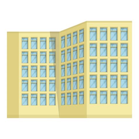 Premium Vector Multistory Icon Cartoon Vector Residential Building