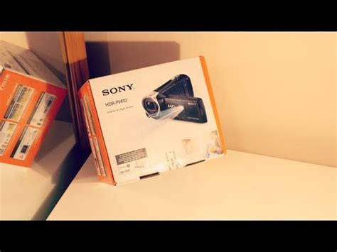 sony hdr pj projector camcorder unboxing hd youtube