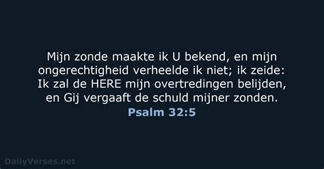 Psalm 32 5 Bijbeltekst NBG DailyVerses Net