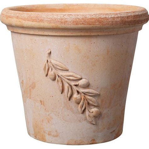 Pot Terre Cuite Deroma Diam 30 X H 25 Cm Terre Cuite Claire Pot En