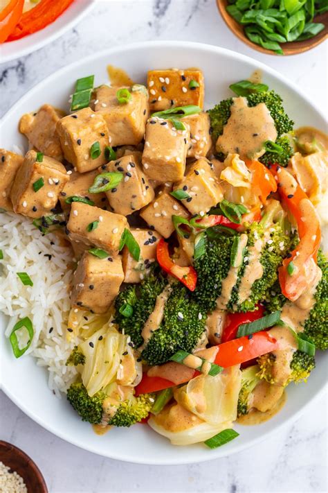 Peanut Sauce Tofu Food With Feeling