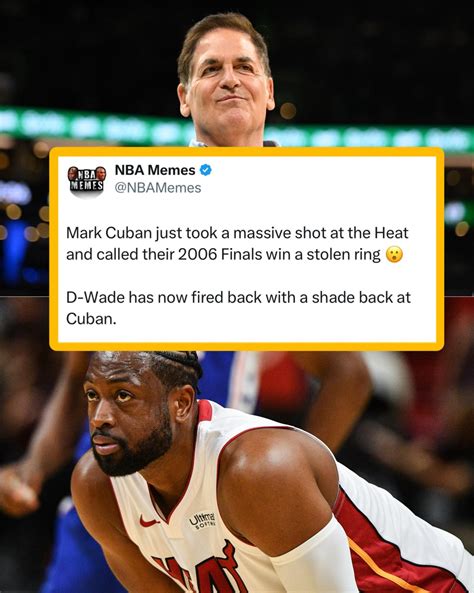 NBA Memes - D-Wade fires back at Cuban for disrespecting... | Facebook