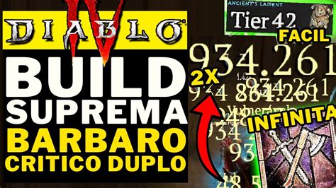 Diablo A Melhor Build De Barbaro De Todas Critico Duplo Full