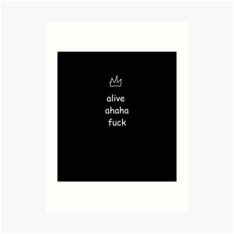 Live Laugh Love But Its Alive Ahaha Fuck Art Print By BlueMelodica Redbubble