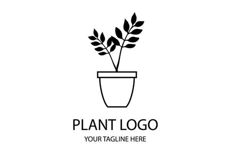 Black and White Logo - Plant #101