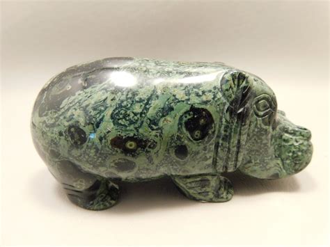 Hippopotamus Kabamba Jasper Carving 4 Inch Carved Gemstone Etsy