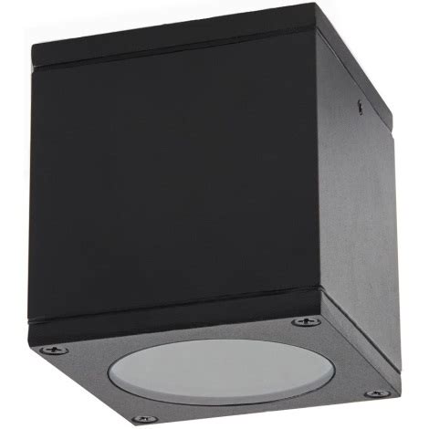 Spot d extérieur 1xGU10 35W 230V IP54 carré noir Lumimania