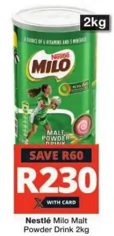 Nestl Milo Malt Powder Drink Kg Offer At Checkers Hyper