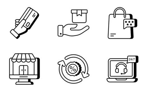 Ecommerce And Shopping Icon Pack 60 Svg Icons