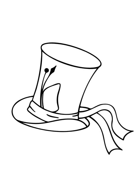 Hat Coloring Pages To Print Free Printable Coloring Pages