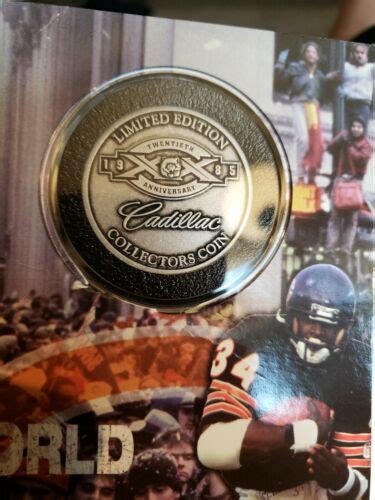 Chicago Bears Super Bowl Xx 20th Anniversary Cadillac Commemorative