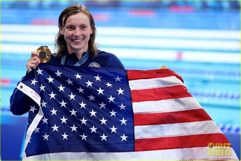 Photo Katie Ledecky Breaks Her Own Olympic Record Time Ties For Most