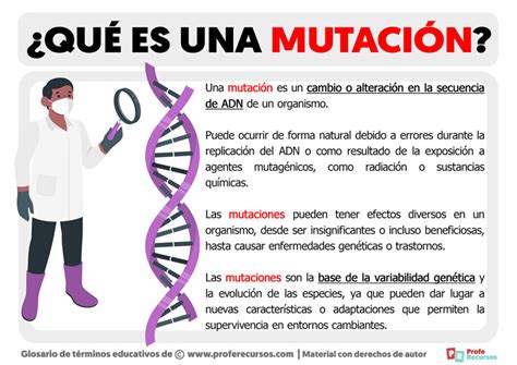 Qué Es Una Mutación Definición De Mutación Genética