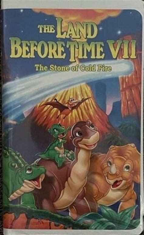 The Land Before Time Vii The Stone Of Cold Fire Vhs Movie Etsy