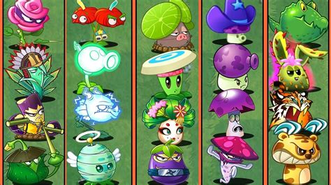 Pvz 2 Discovery Every Type Plants Evolution Noob Pro God Hacker In The Games Anomation