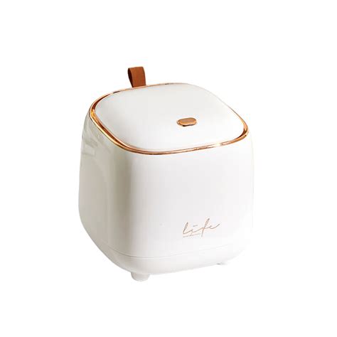 Mini Press-top Tabletop Bin / Trash Can (Concealed Bin Liner Cover ...