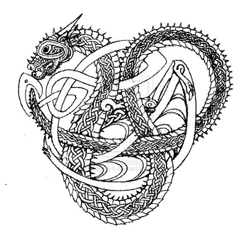 Celtic Dragon Old By Feivelyn On Deviantart Celtic Dragon Celtic