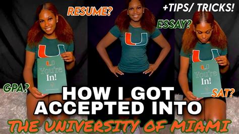 How I Got Into The University Of Miami Stats Gpa Sat Score Essay