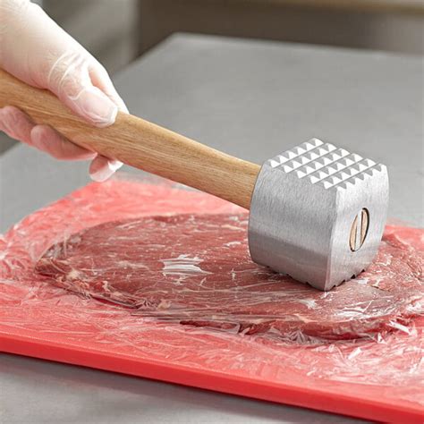 Choice 12 1 2 Aluminum Meat Tenderizer With Wood Handle