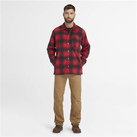 Chemise En Polaire Paisse Timberland Pro Gritman Pour Homme En Rouge