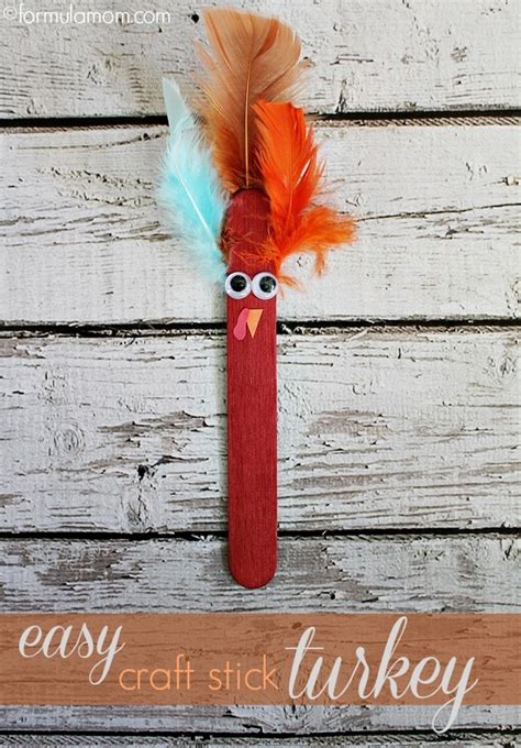 Get Crafty This Thanksgiving With An Easy Craft Stick Turkey Craft