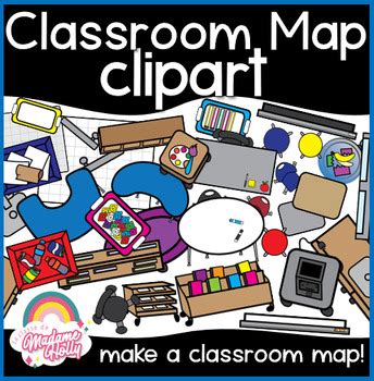 Build a Classroom Map Floor Plan / Classroom Clipart | TPT