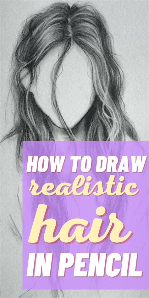 How To Draw Hair Easy To Follow Instructions In Pencil Realistic