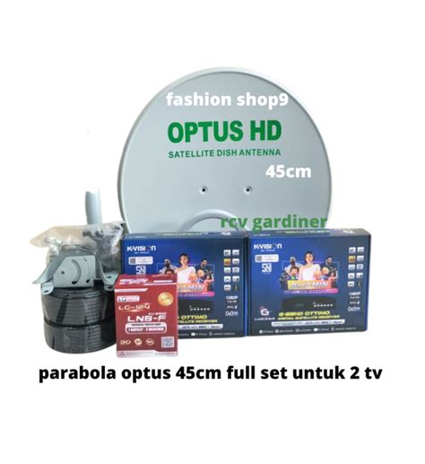 Parabola Mini Optus Cm Full Set Paketan Receiver Gardiner Upin Ipin