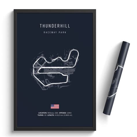 Thunderhill Raceway Park - Racetrack Print – Illustratedtracks