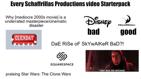 Every Schaffrillas Productions Video Starterpack Rstarterpacks